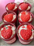 Roses are Red~ 10oz Beeswax/Soy Blend Candle